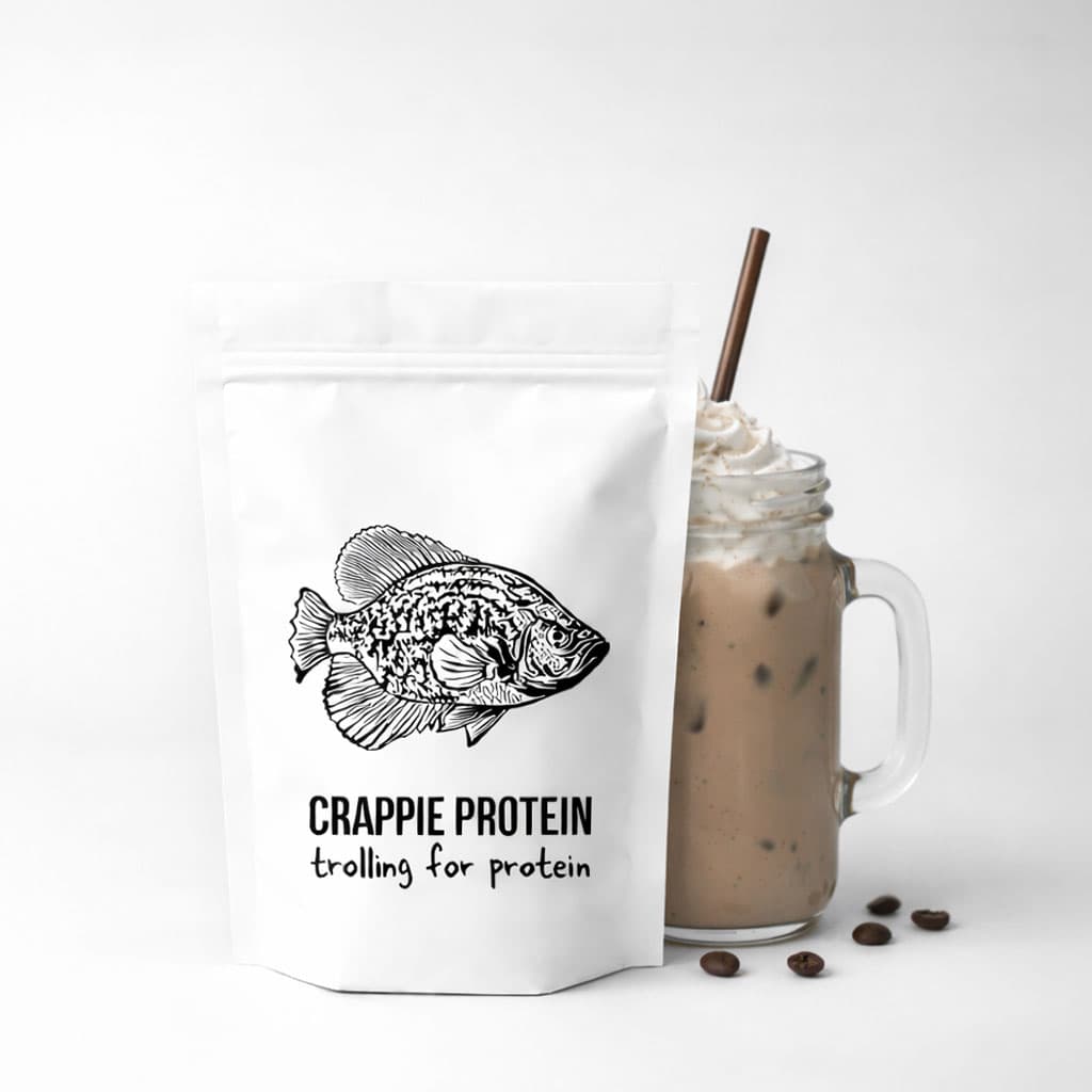 Crappie Protein Vanilla Cream Coffee & Whey Protein Powder (30 servings)