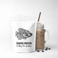 Crappie Protein Vanilla Cream Coffee & Whey Protein Powder (30 servings)